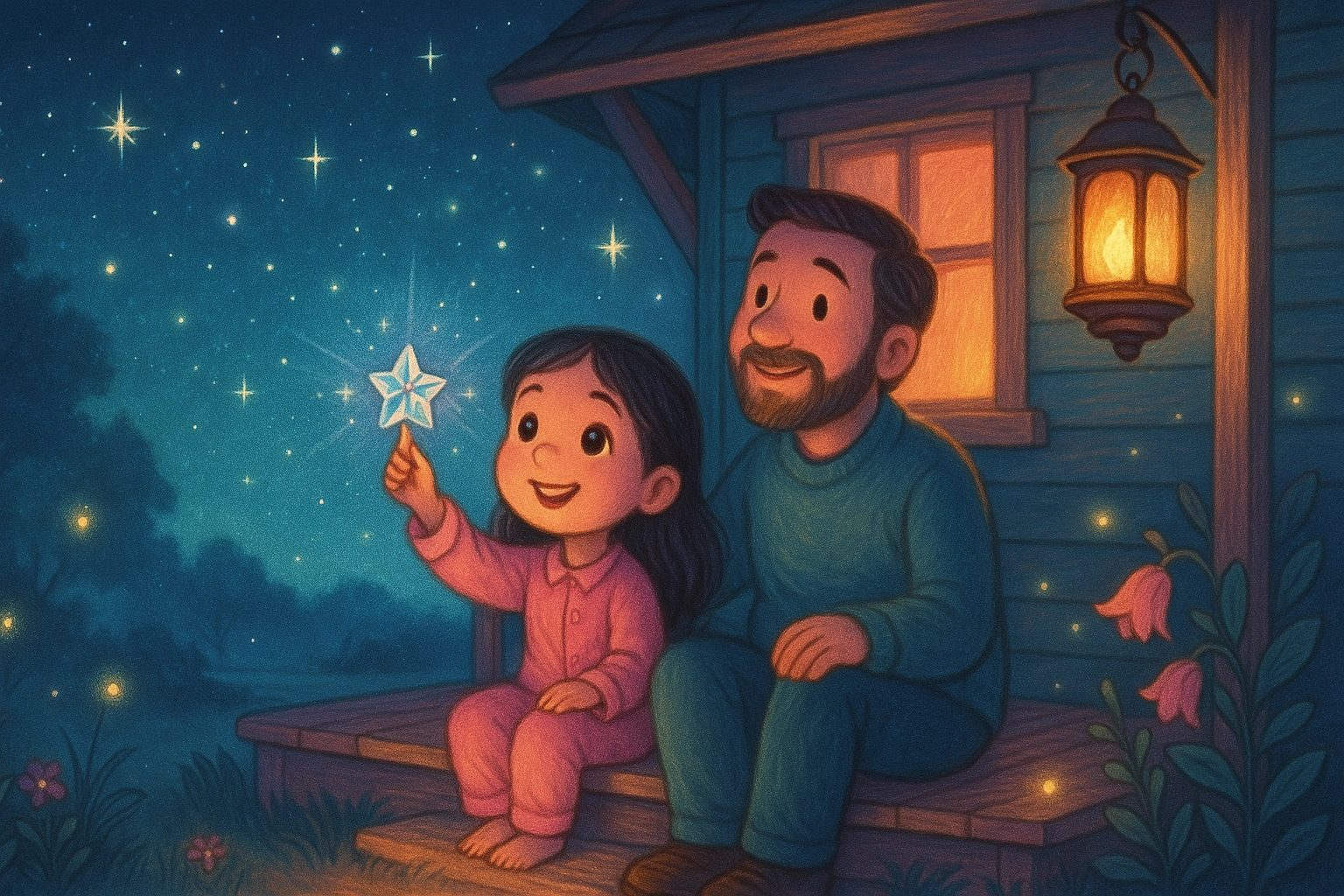 Aiday and Papa in our daddy daughter story