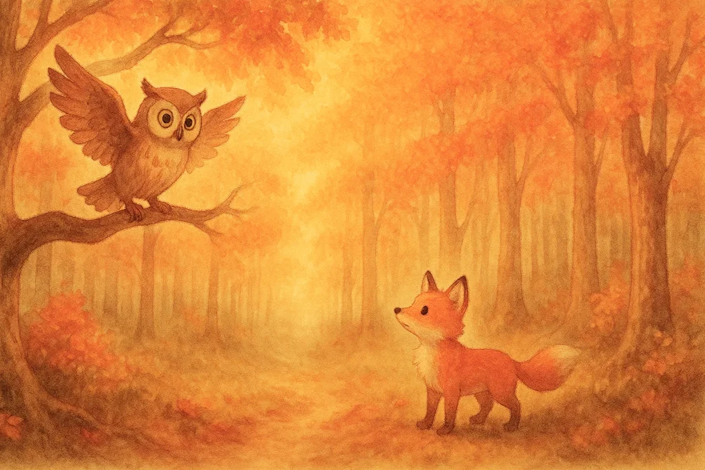 Ferdi Fox and the owl
