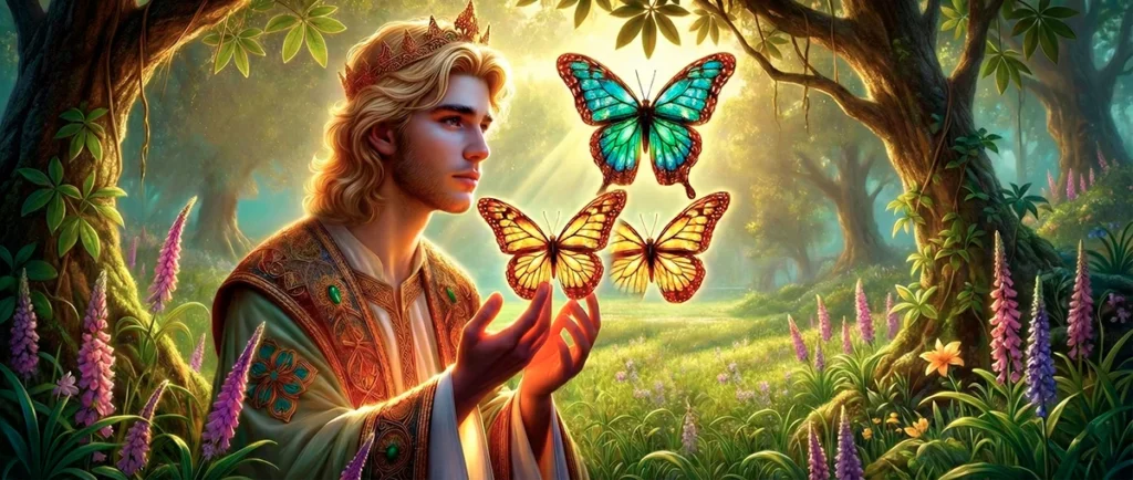 King with Butterflies