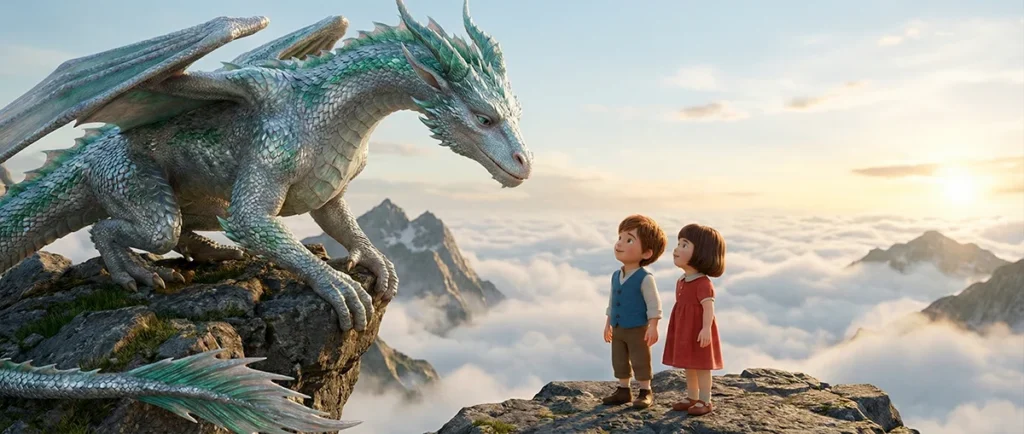 Peter, Nori and the Kindly Dragon 2 The dragon!