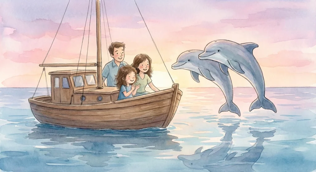 Dolphins jumping!