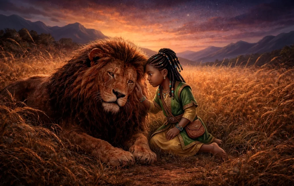 Lindiwe understands the lion