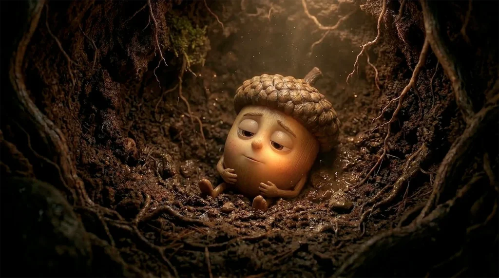 Little Acorn sleeps