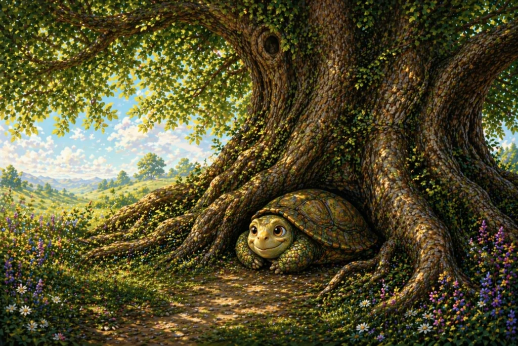 The Waiting Tree 5 The tortoise rested