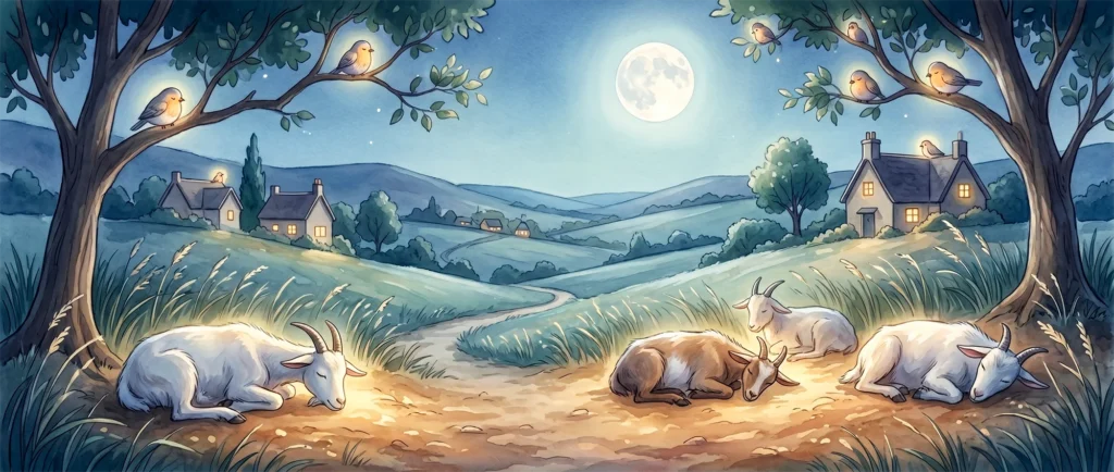 The Moon Sat 1 Animals sleep under the moon