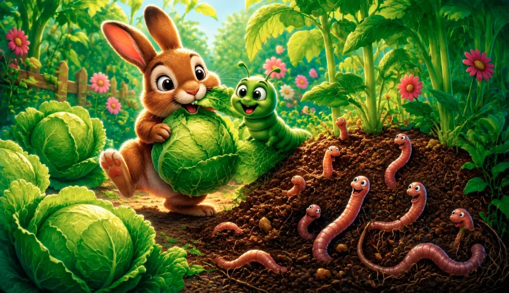 Cam's Munchy, Crunchy Journey 2 Cam with rabbit