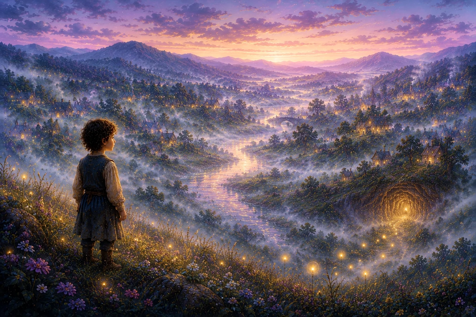 _feature image blanket Child gazing at magical landscape and ponders life lessons.