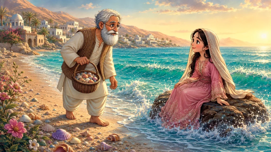Basim's Big Adventure 2 Old man meets girl by ocean